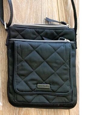 Vera Bradley Black Quilted Crossbody Pouch